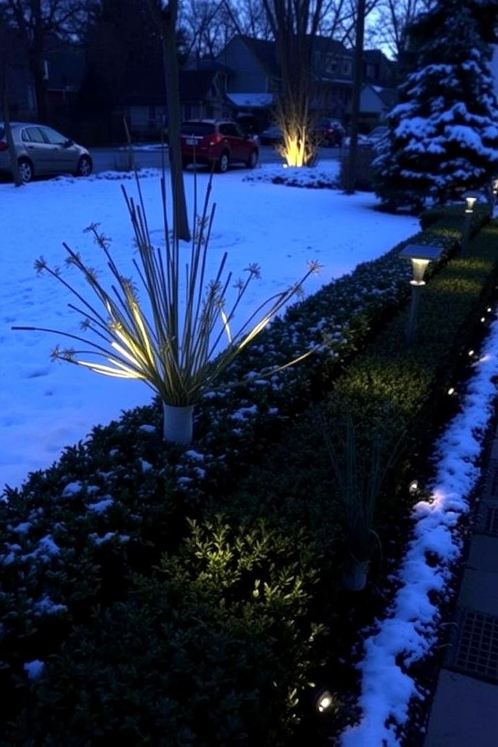 Solar Powered Edge Lights - 22 Garden Edging Ideas