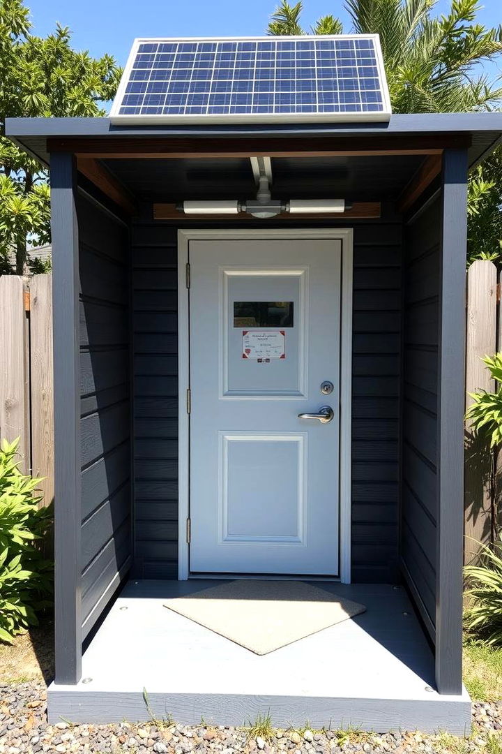 Solar Powered Efficiency - 22 Outhouse Design Ideas