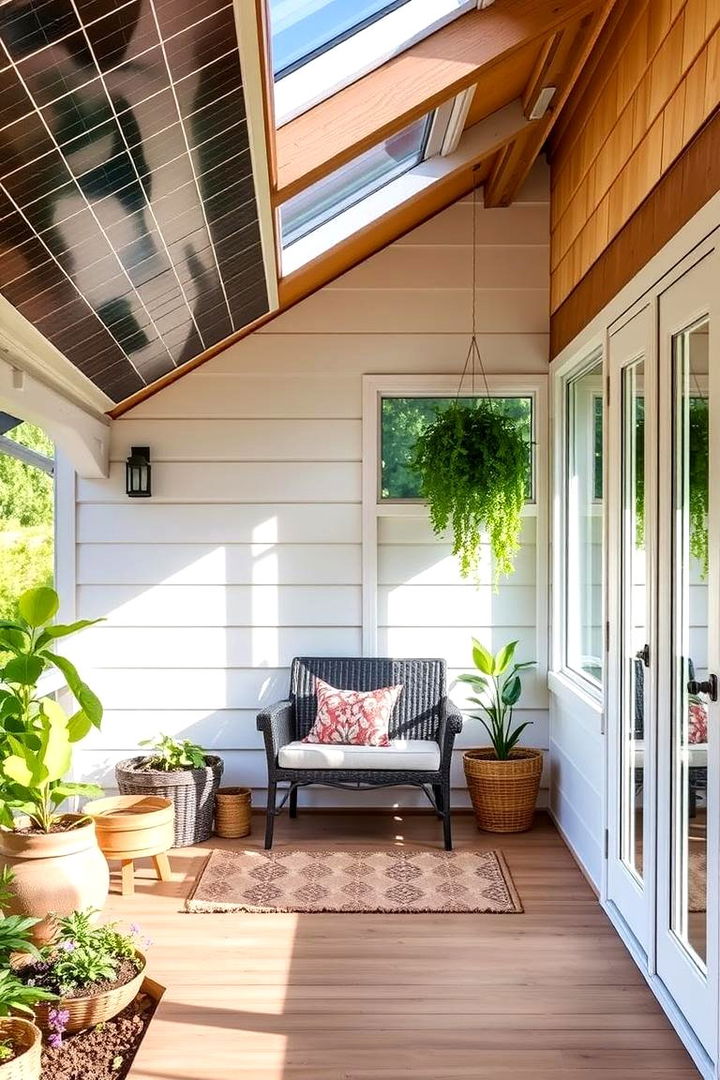 Solar Powered Haven - 22 Porch Greenhouse Ideas