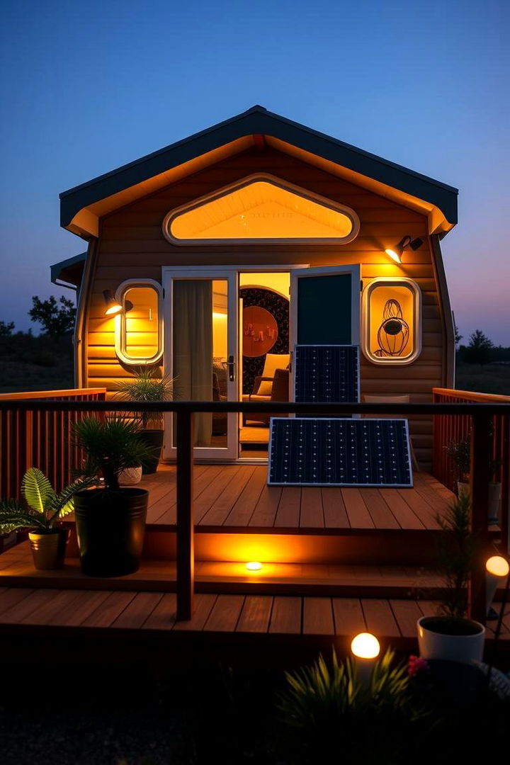 Solar Powered Innovations - 22 Mobile Home Deck Ideas