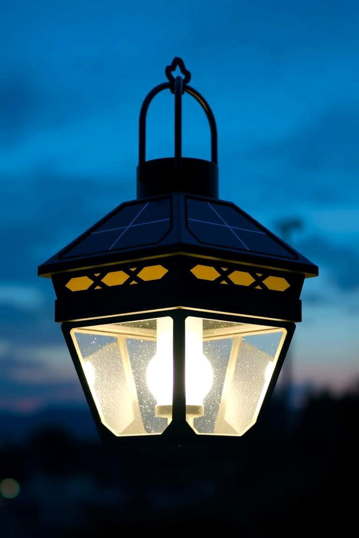 Solar Powered Lantern Centerpiece - 22 Lantern Centerpiece Ideas