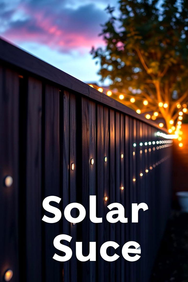 Solar Powered Light Fence - 22 Backyard Fence Ideas