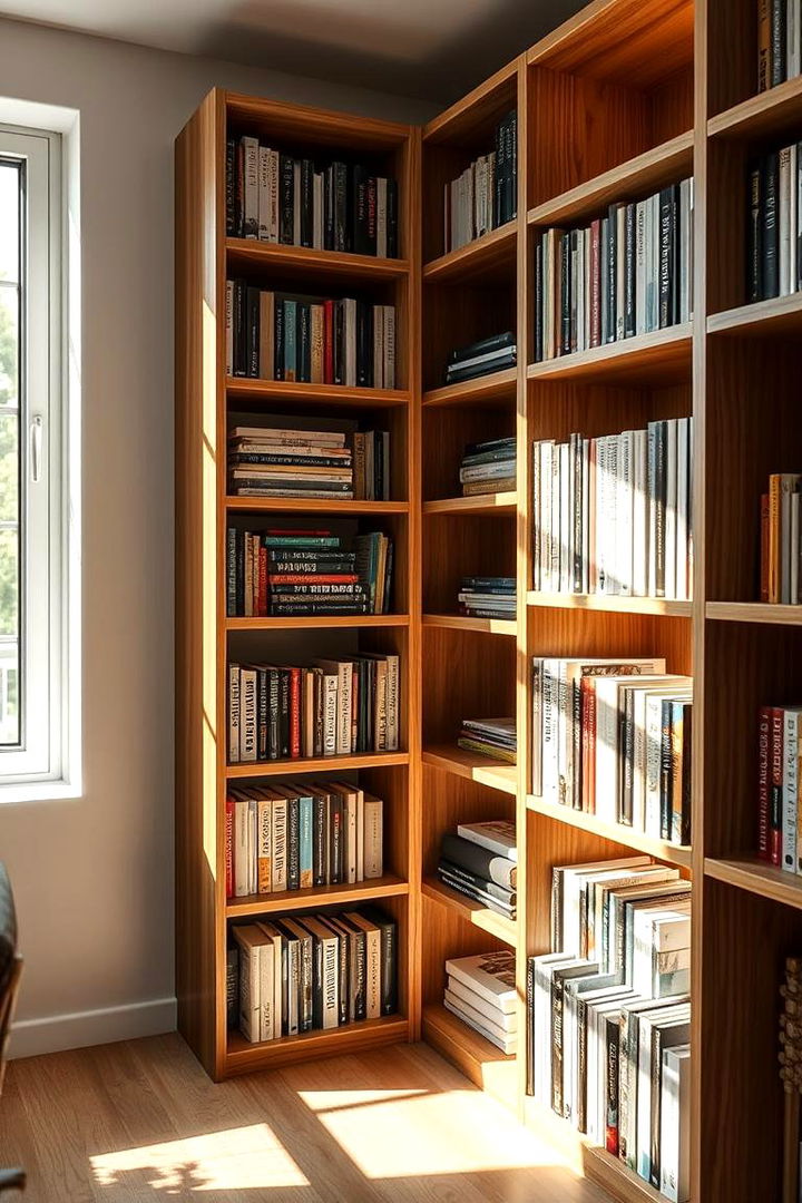 Solar Powered Shelf Lights - 22 Bookshelf Lighting Ideas