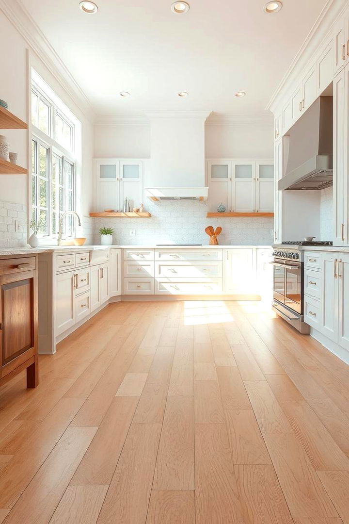 Solid Birch Hardwood Flooring - 22 Kitchen Floor Ideas