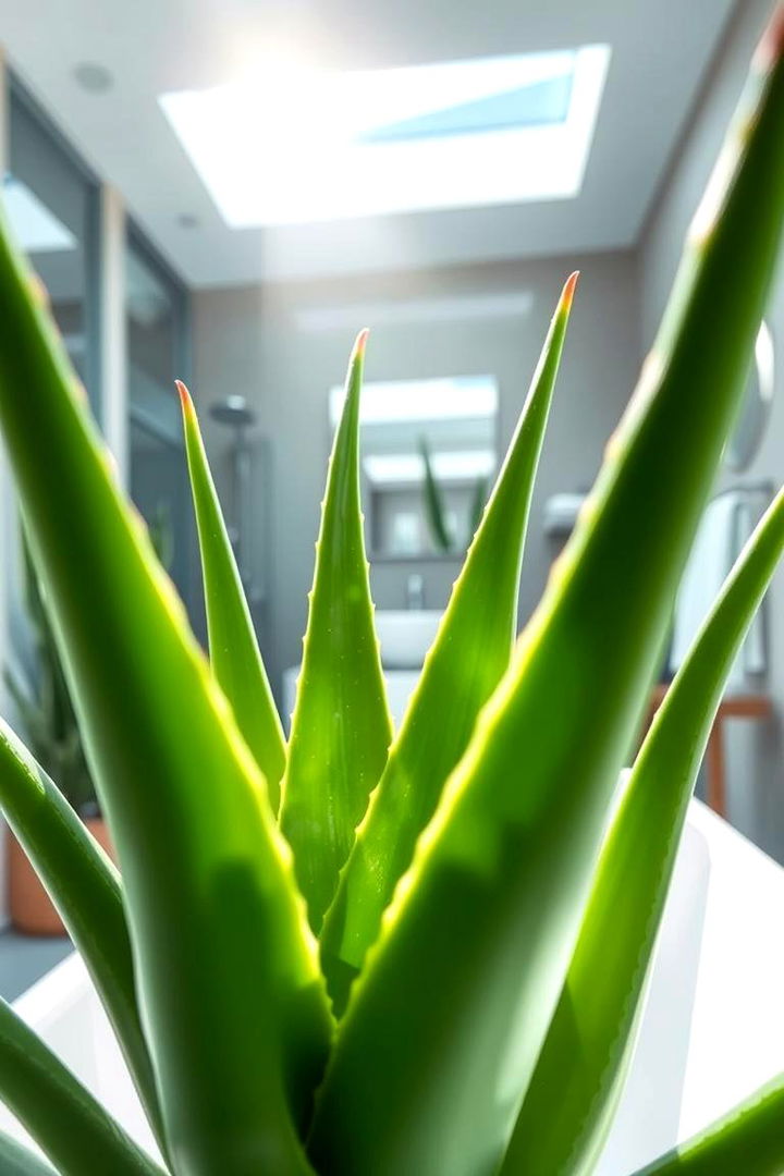 Soothing Aloe Vera - 22 Best Plants for Bathroom