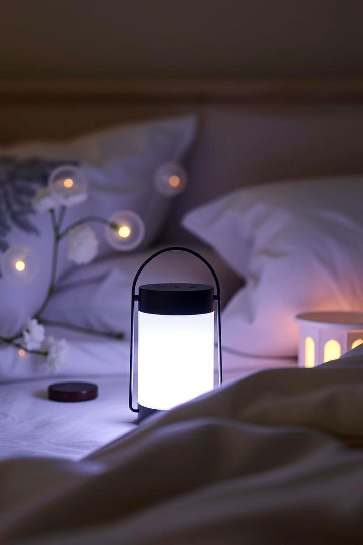 Soothing Ambient Glows - 22 Nightstand Decor Ideas