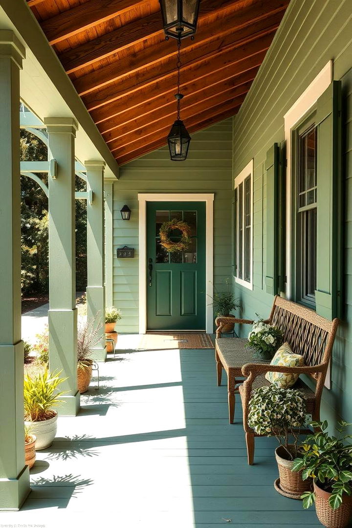 Soothing Green - 22 Porch Paint Colors