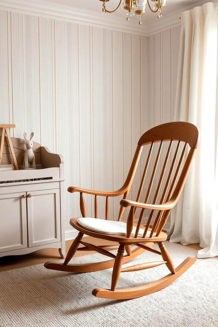 Soothing Old fashioned Rocking Chairs - 22 Vintage Nursery Ideas