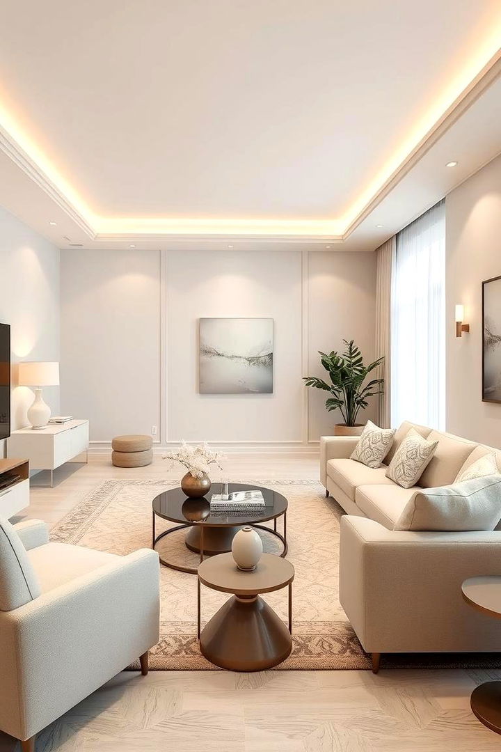 Soothing Silver and Soft Neutrals - 22 Silver Living Room Ideas