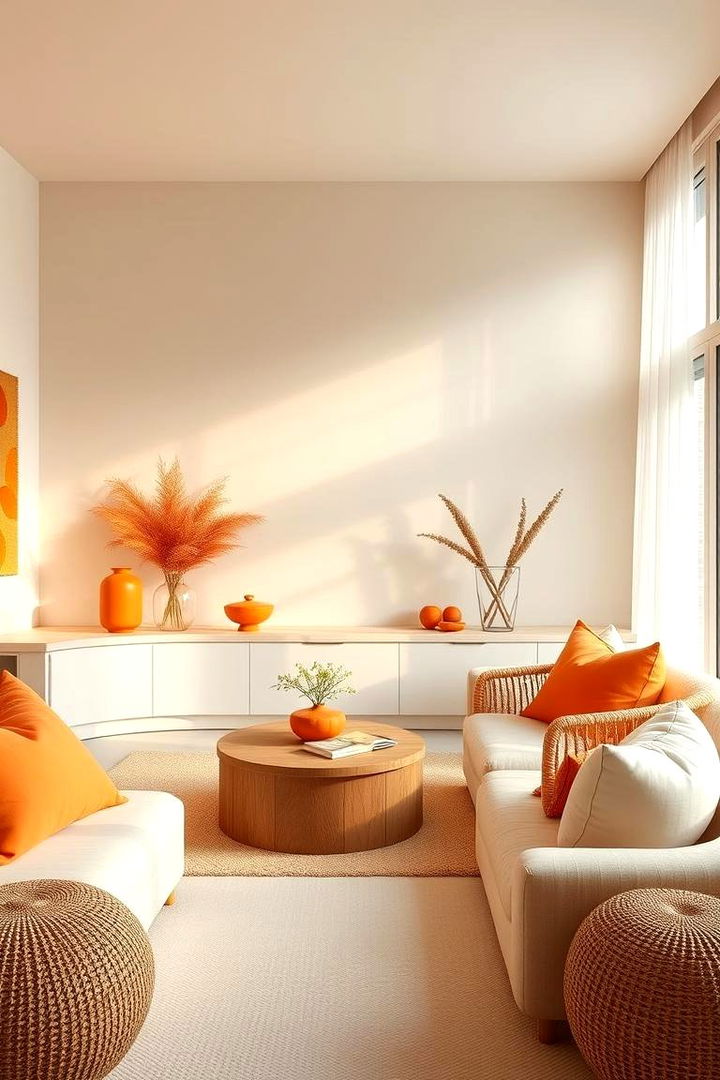 Soothing and Calming Retreat - 22 Orange Bedroom Ideas
