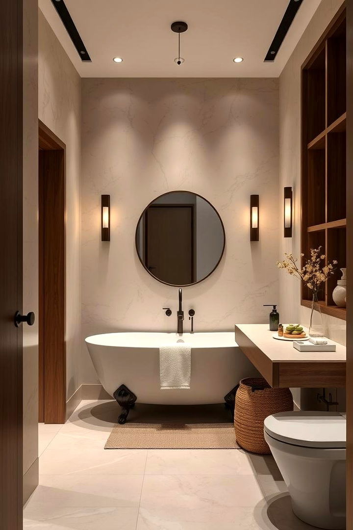 Sophisticated Bathroom Oasis - 22 Mid-century Modern Bathroom Ideas