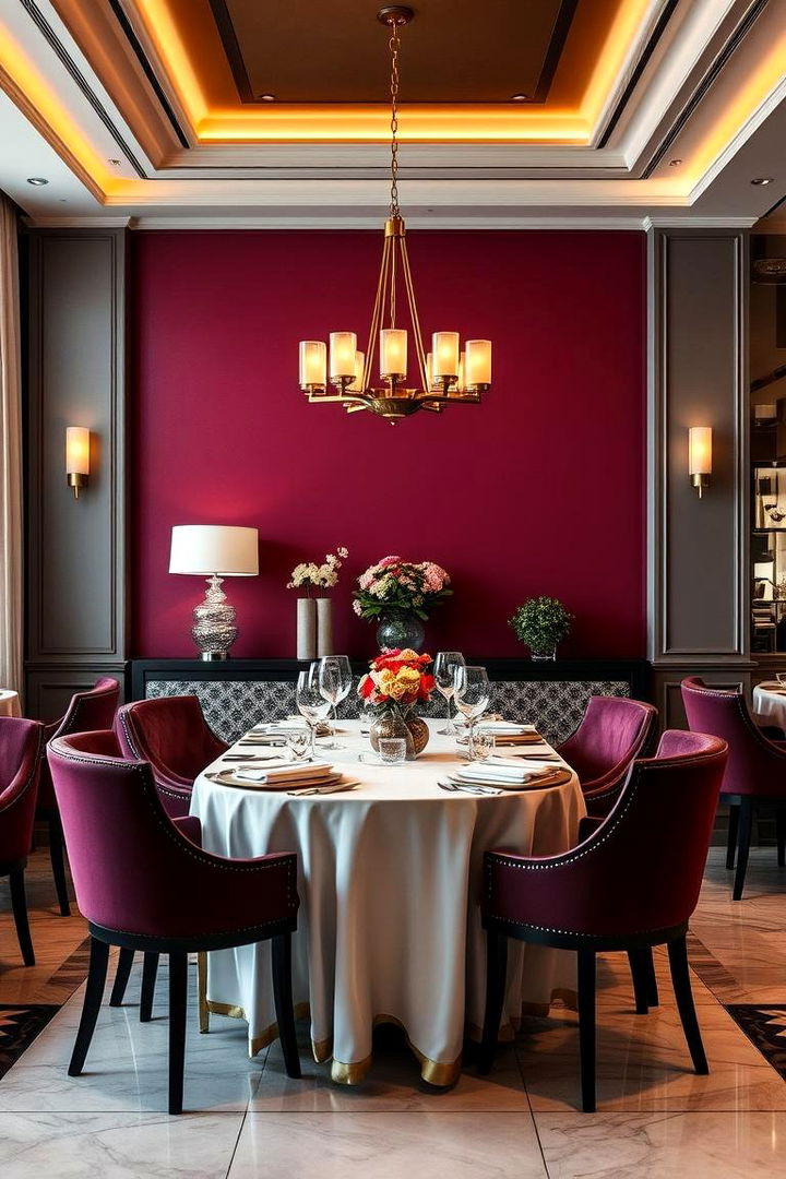 Sophisticated Burgundy - 22 Accent Wall Colors