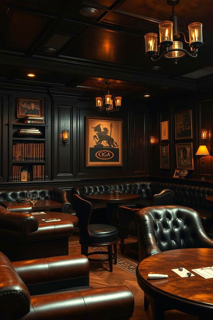 Sophisticated Cigar Lounge - 22 Man Cave Ideas