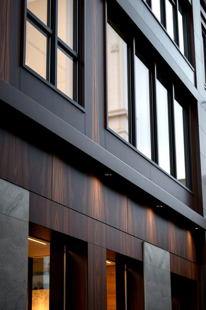 Sophisticated Contrasts with Clean Lines - 22 Chocolate Brown House Exterior Design Ideas