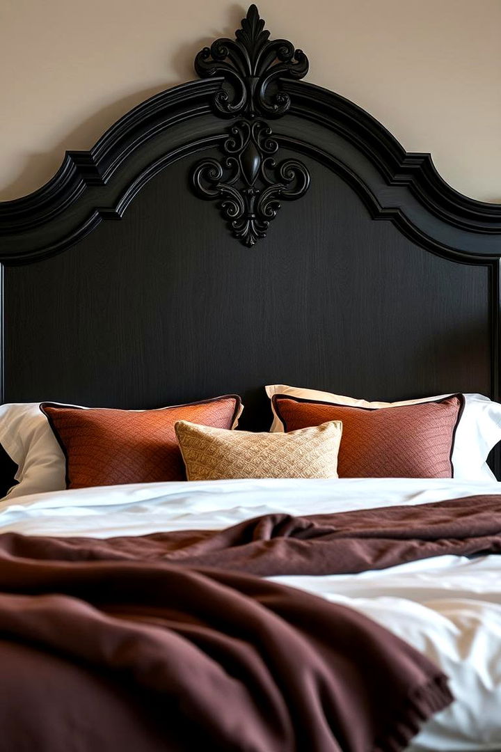 Sophisticated Dark Wood Headboards - 22 Dark Wood Bedroom Ideas