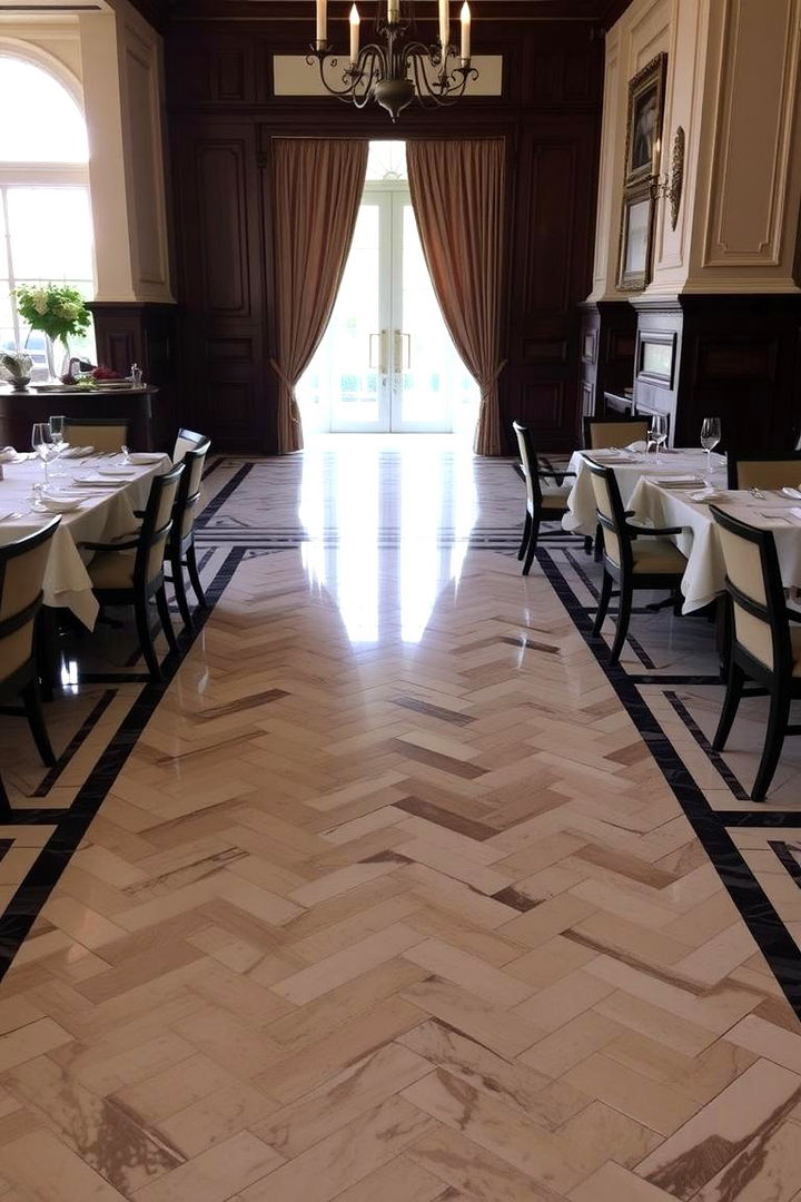 Sophisticated Flooring Patterns - 22 Formal Dining Room Ideas