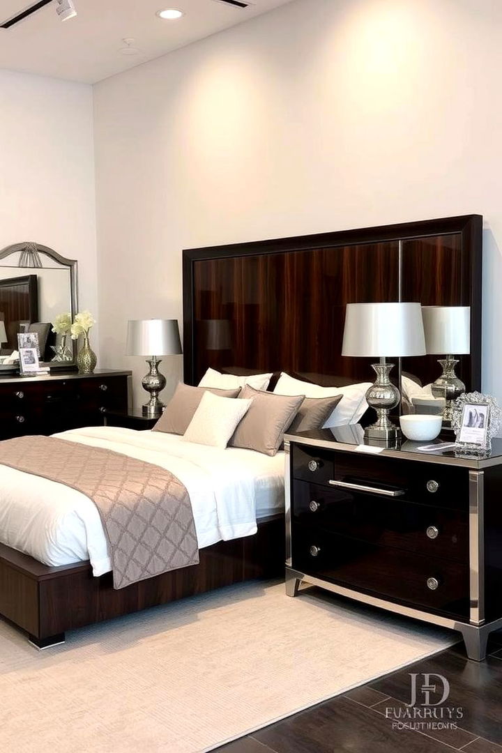 Sophisticated Furnishings - 22 Black and Silver Bedroom Ideas