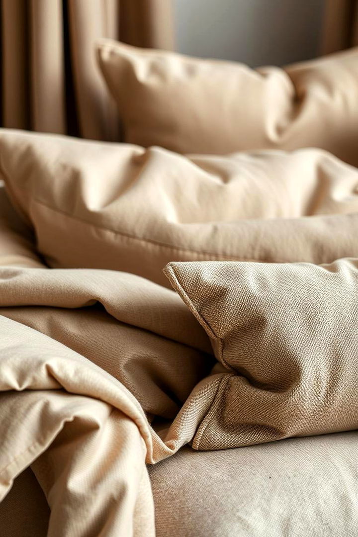 Sophisticated Layering - 22 Khaki Bedroom Ideas
