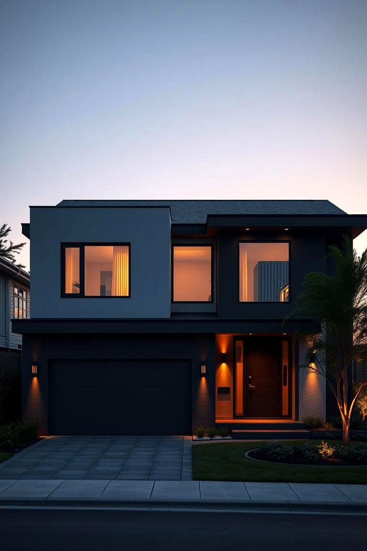 Sophisticated Light and Dark Contrast - 22 Two-tone Siding Designs