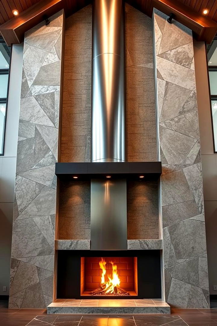 Sophisticated Materials and Finishes - 22 Rooms With Fireplaces With Vaulted Ceilings Features