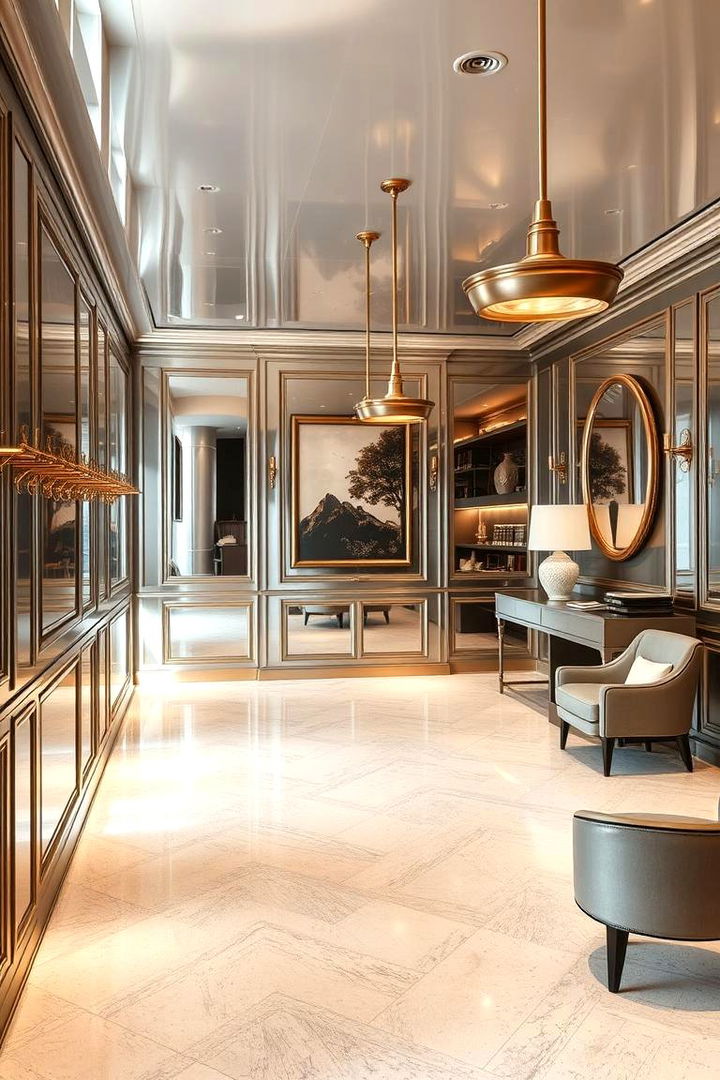 Sophisticated Metallics - 22 Barndominium Interior Ideas