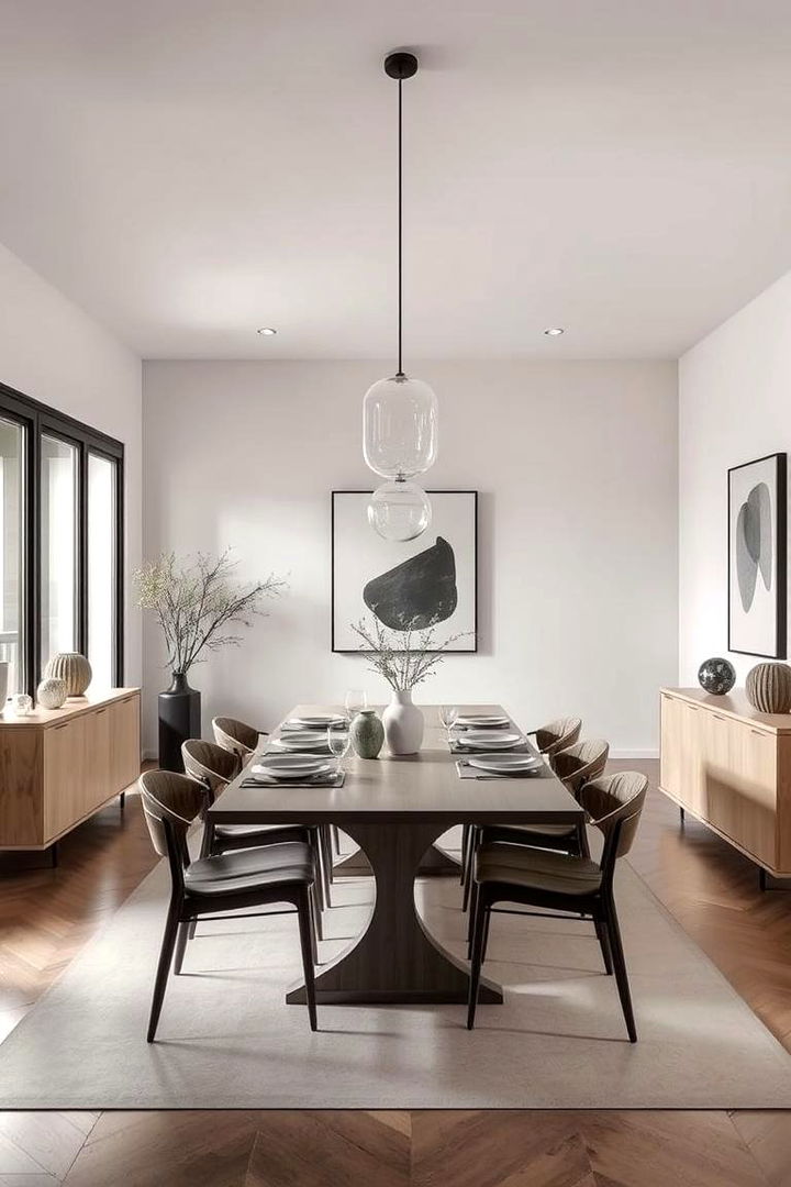 Sophisticated Minimalism - 22 masculine dining room ideas