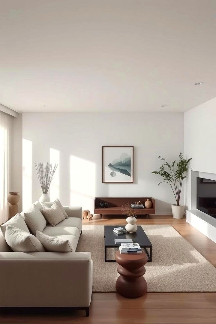 Sophisticated Minimalism Blend - 22 Transitional Living Room Ideas