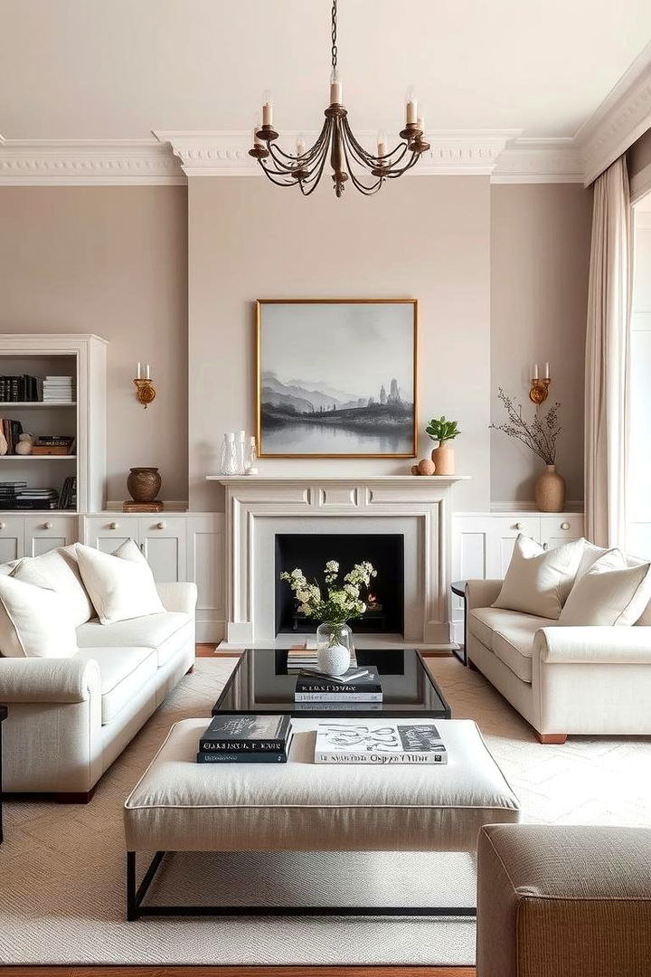 Sophisticated Neutral Palette - 22 Dulux Egyptian Cotton Living Room Ideas