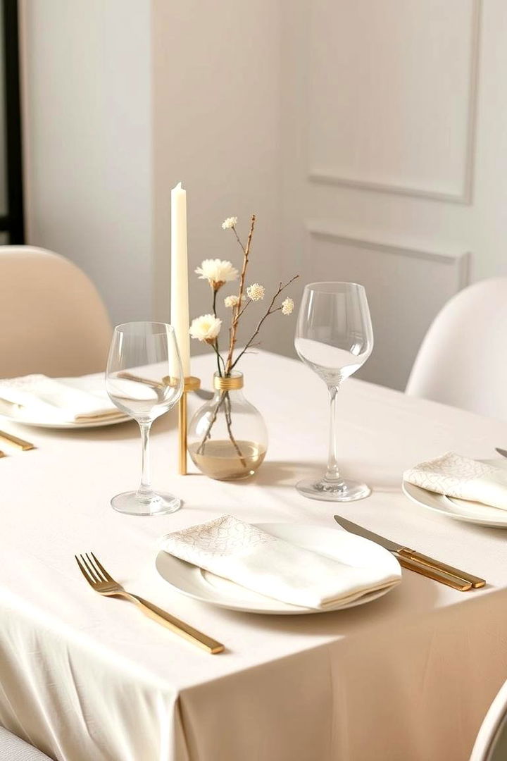 Sophisticated Neutral Tones - 22 Thanksgiving Table Settings