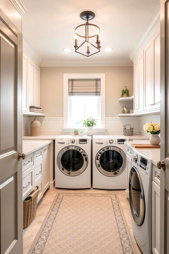 Sophisticated Neutrals - 22 Laundry Room Paint Ideas