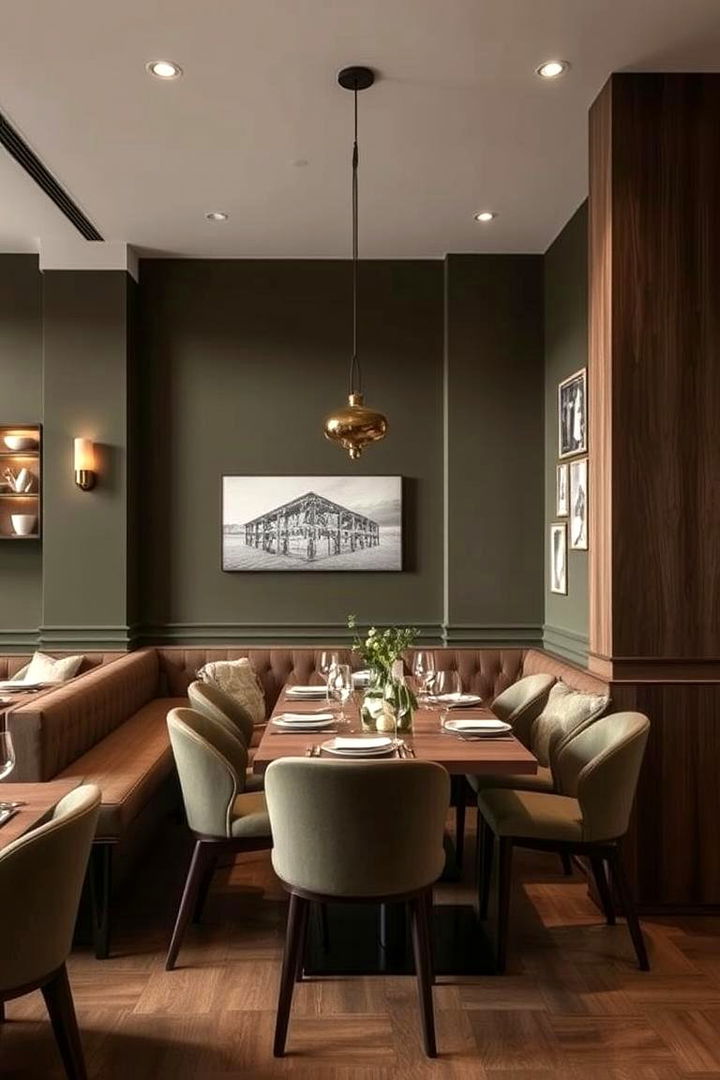 Sophisticated Olive - 22 Dining Room Paint Colors