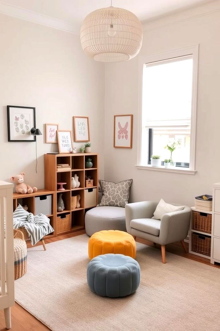 Sophisticated Playful Corner - 22 Mid-century Modern Nursery Ideas