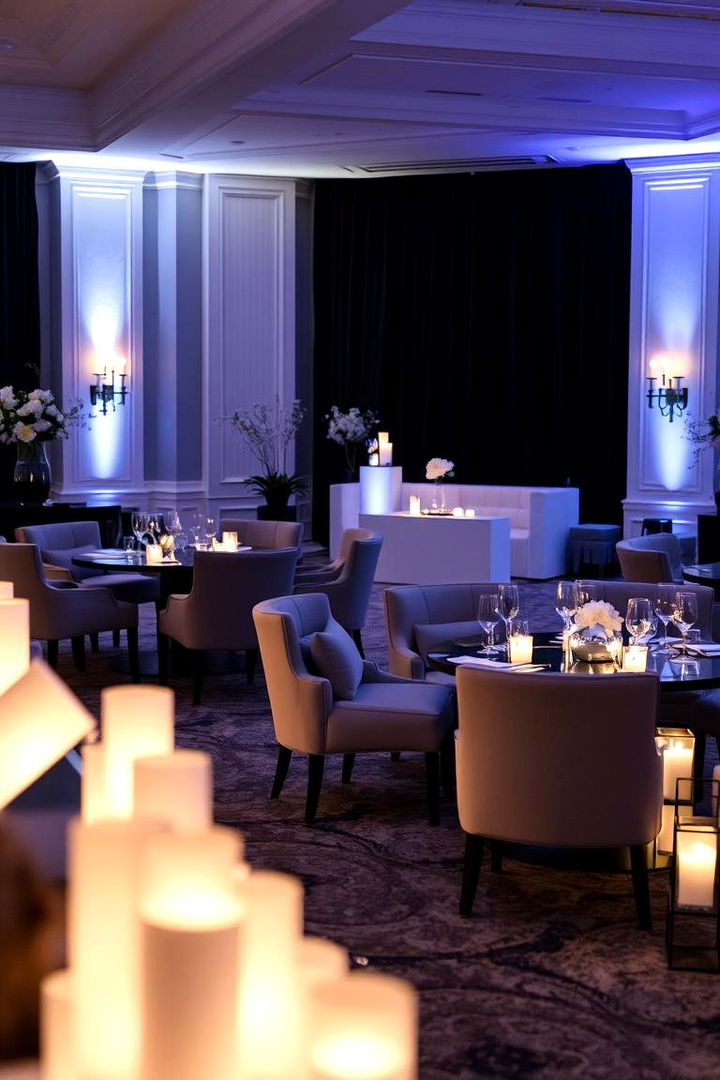Sophisticated Reception Decor - 22 Black and White Wedding Ideas