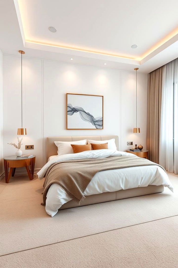 Sophisticated Rose Gold Minimalism - 22 Rose Gold Bedroom Ideas