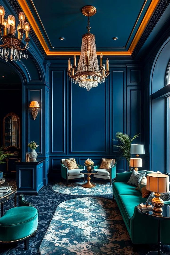 Sophisticated Sapphire and Emerald Blend - 22 Blue and Green Color Combos for Decorating
