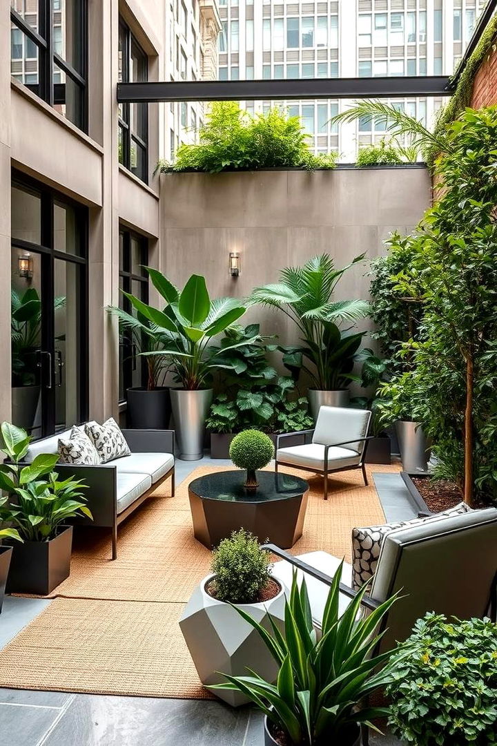 Sophisticated Urban Garden Room - 22 Garden Room Ideas