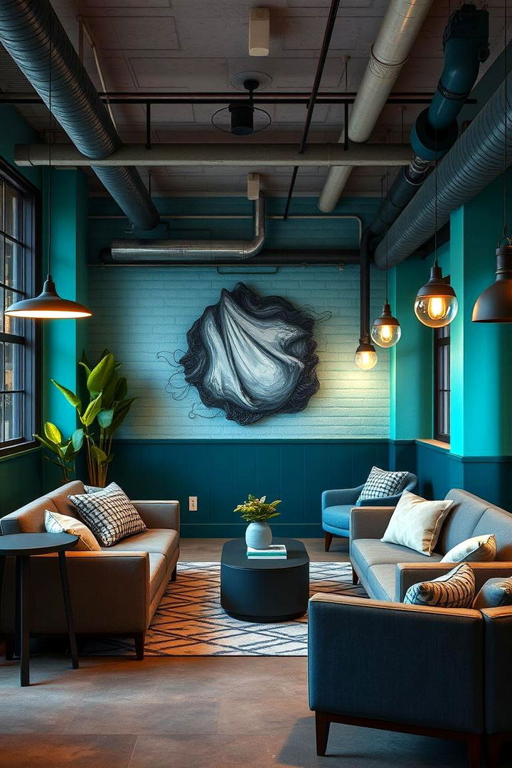 Sophisticated Urban Sanctuary - 22 blue and green bedroom ideas