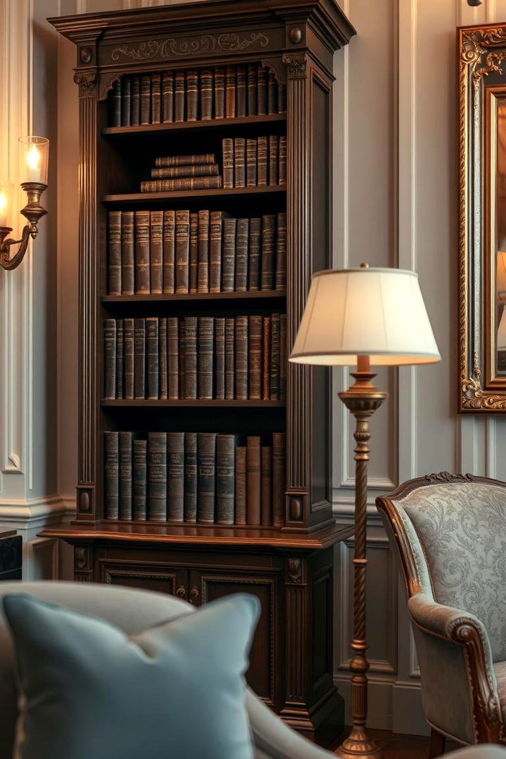 Sophisticated Vintage Charm - 22 Bookshelf Organization Ideas