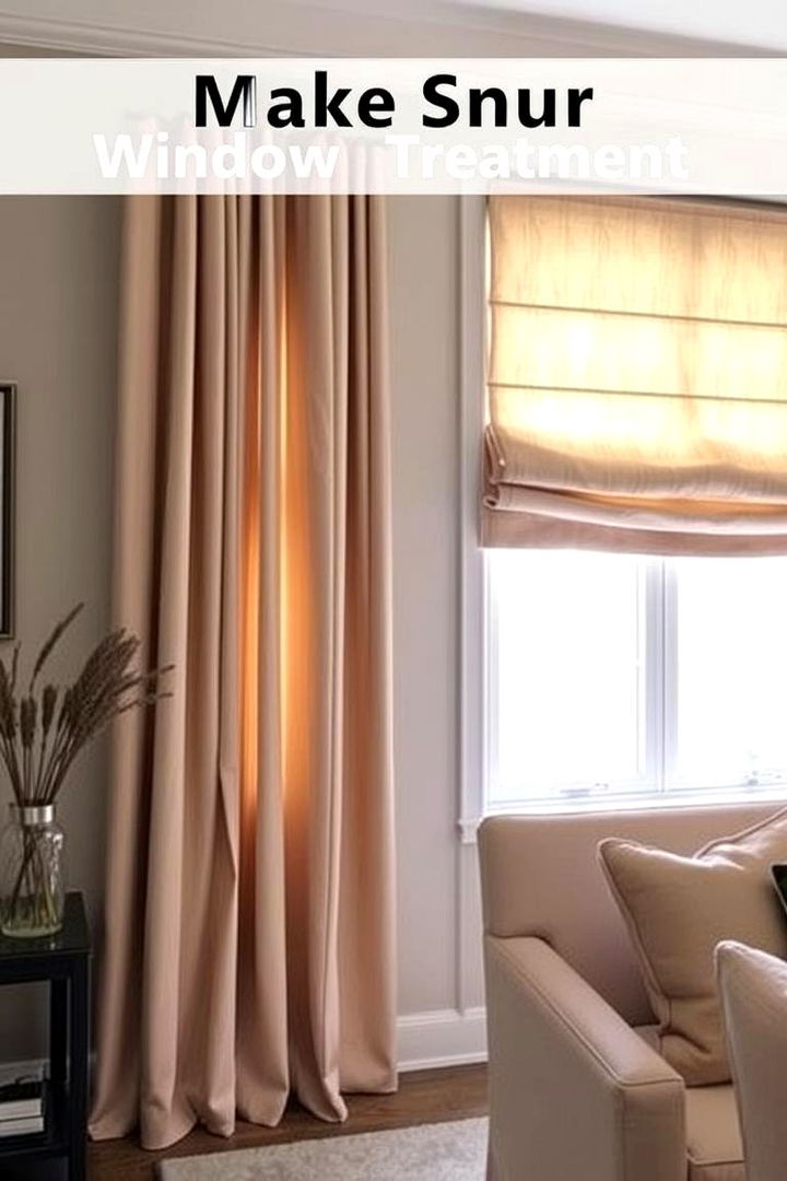 Sophisticated Window Treatments - 22 Magnolia Living Room Ideas