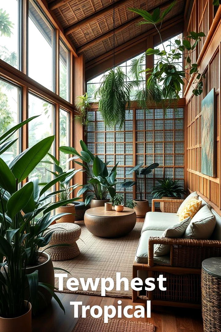 Southeast Asian Tropical Retreat - 22 Asian Living Room Ideas