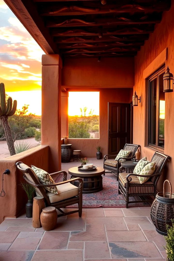 Southwestern Style Covered Porch - 22 Covered Porch Ideas