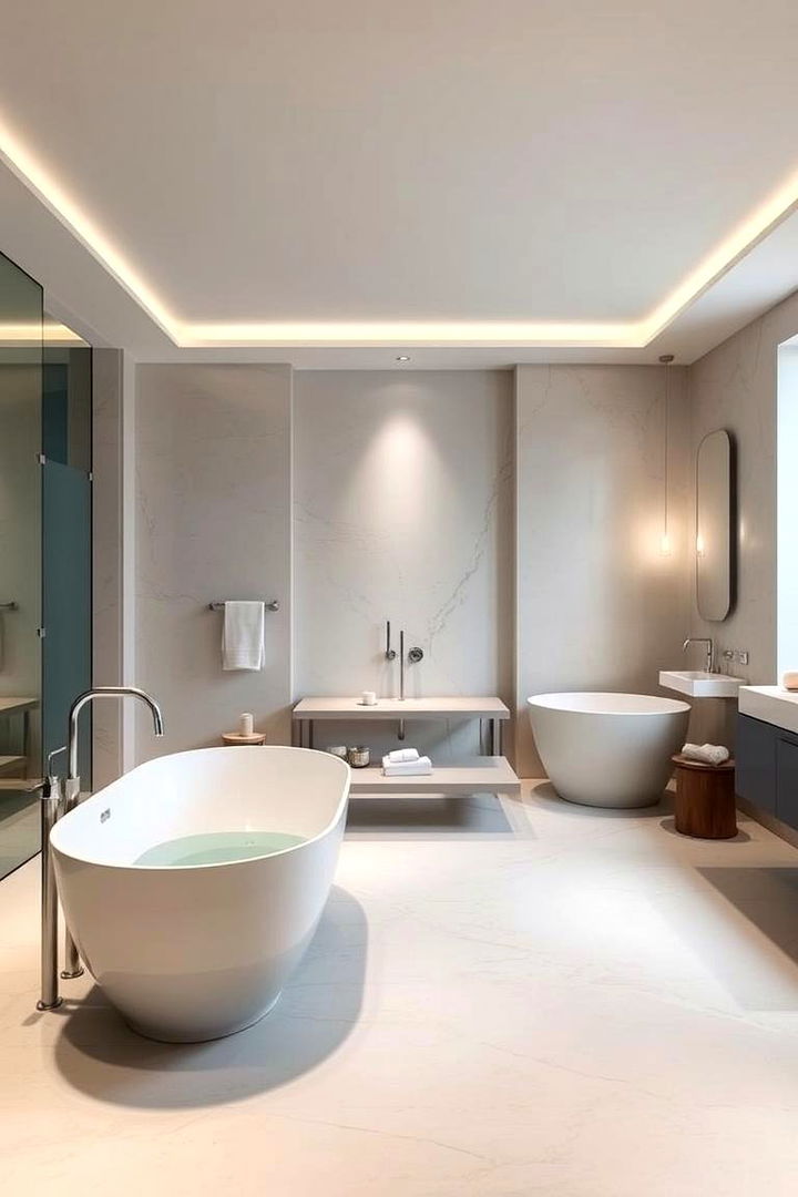 Spa Inspired Escape - 22 Neutral Bathroom Ideas