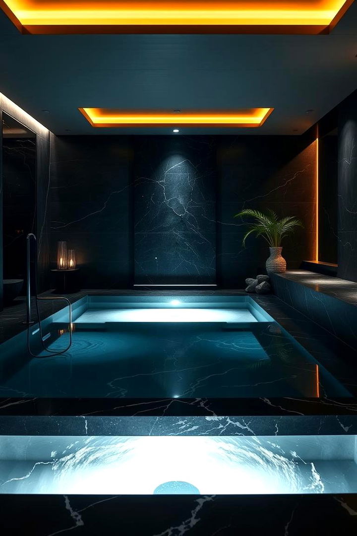 Spa Inspired Luxury Serene Black Marble Retreats - 22 Black Marble Bathrooms
