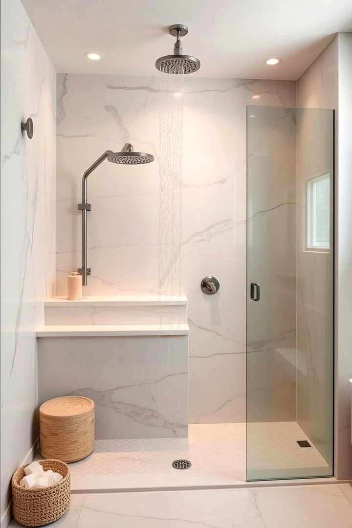 Spa Inspired Retreat - 22 Half-wall Shower Ideas