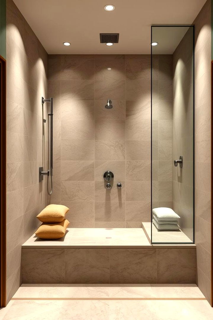 Spa Inspired Stone Oasis - 22 Stone Shower Design Ideas