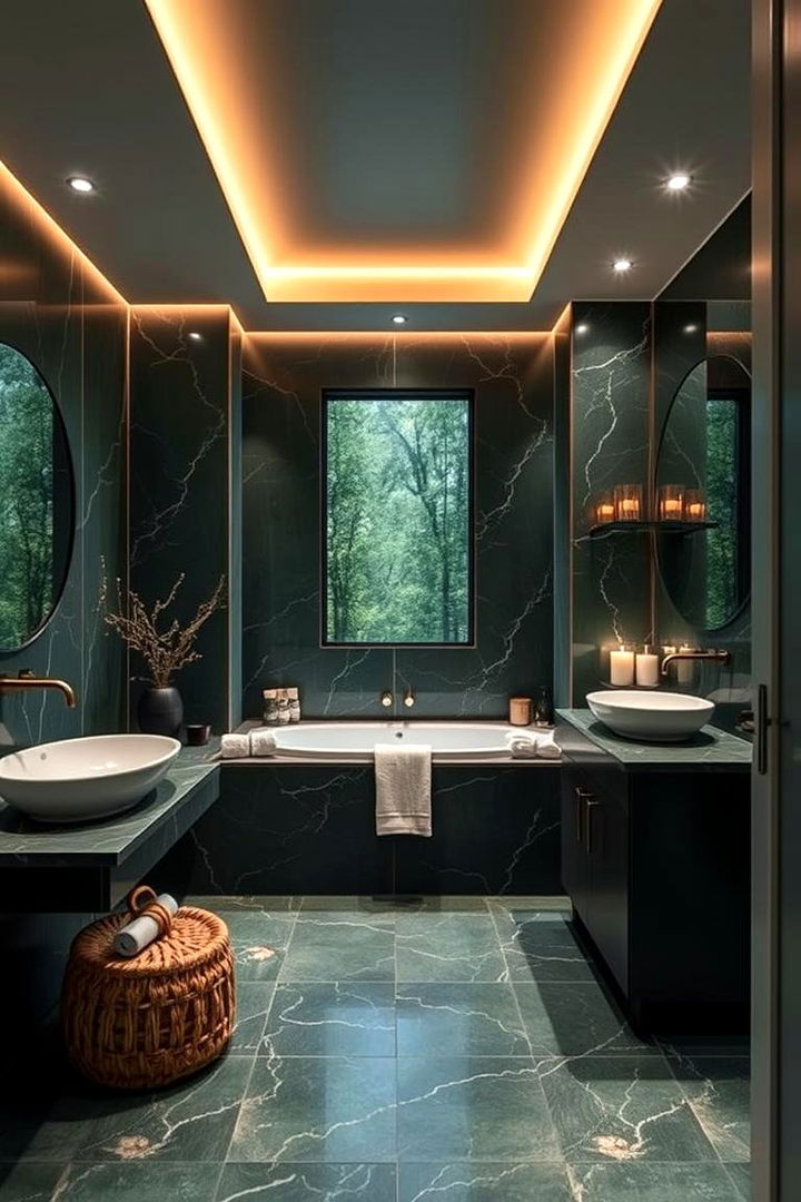 Spa Like Ambiance Creations - 22 Forest Green Bathroom Ideas