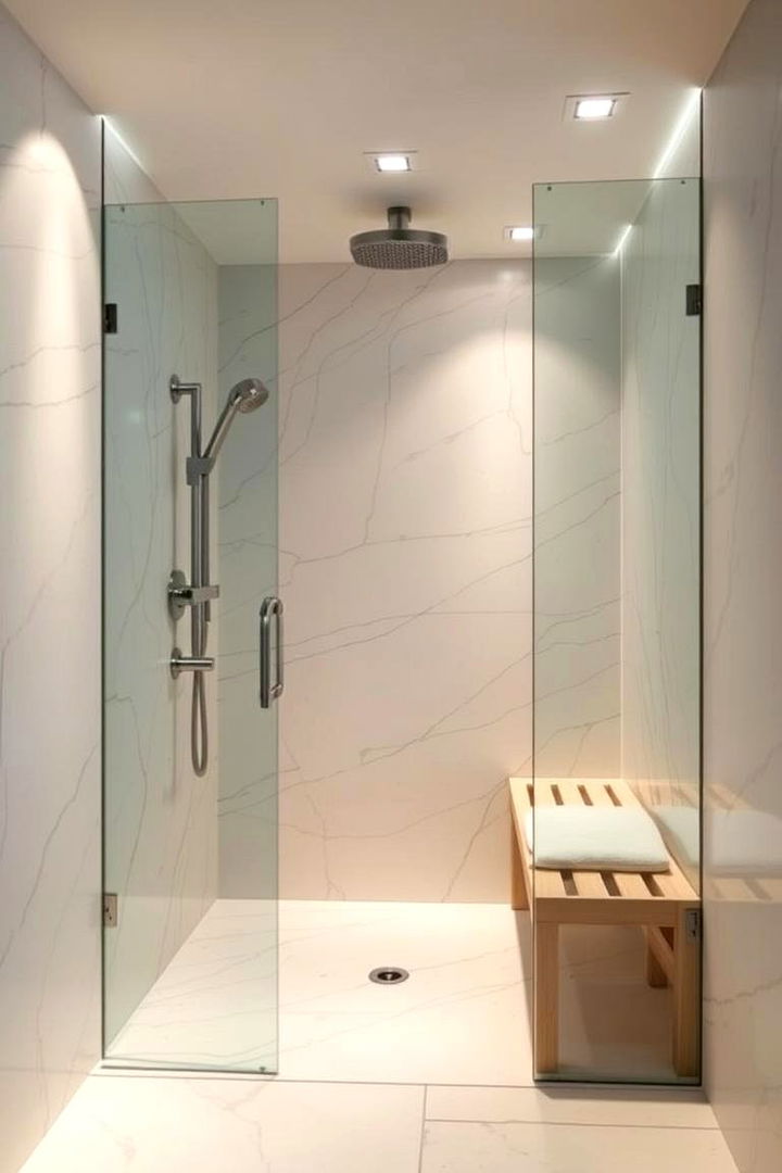 Spa Like Retreat Experience - 22 Doorless Walk In Shower Ideas