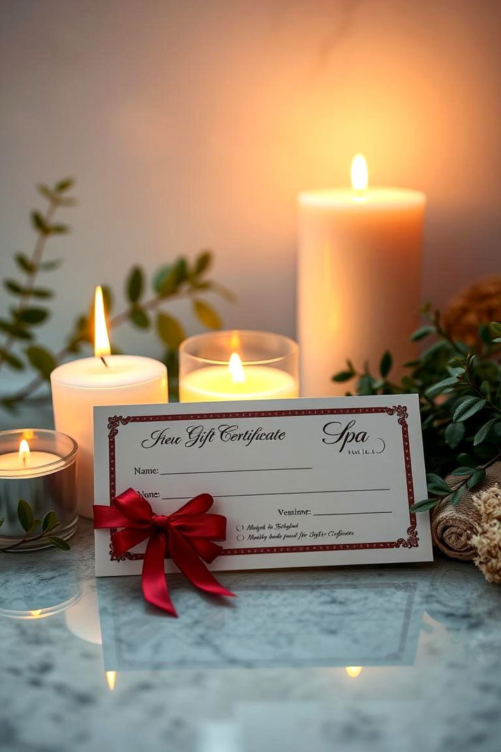 Spa Retreat Gift Certificate - 22 Wedding Gift Ideas for Bride