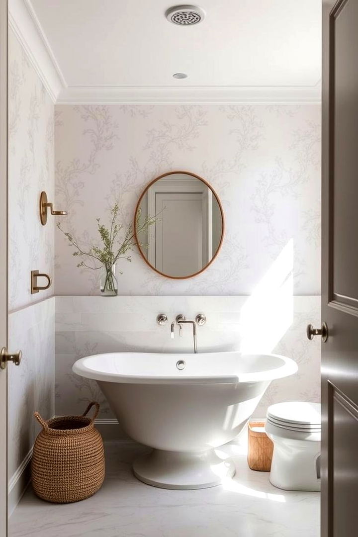 Spa like Serenity - 22 Bathroom Wallpaper Ideas
