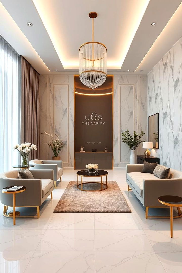 Space Focused Modern Opulence - 22 Therapist Room Ideas